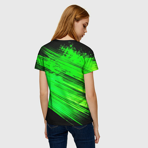 Женская футболка Юрий Хой с микрофоном / 3D-принт – фото 4