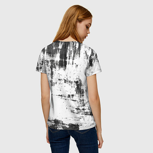 Женская футболка Color black and white / 3D-принт – фото 4