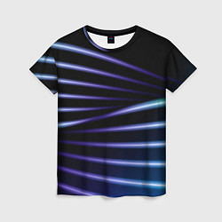 Футболка женская Color black blue, цвет: 3D-принт