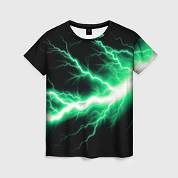 Женская футболка Lightning green