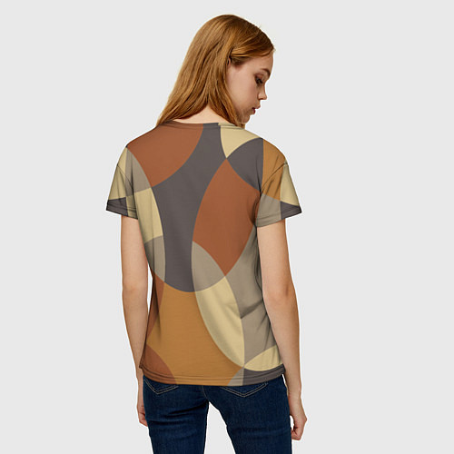 Женская футболка Графические цветные текстуры и паттерны / 3D-принт – фото 4