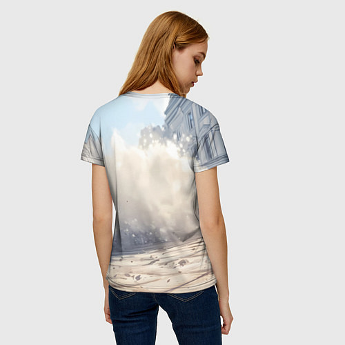 Женская футболка Русский медведь наступает / 3D-принт – фото 4