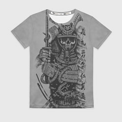 Женская футболка Мертвый самурай призрак