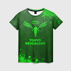 Футболка женская Tokyo Revengers - green gradient, цвет: 3D-принт