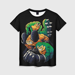 Женская футболка Battletoads trio