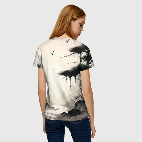 Женская футболка Путник / 3D-принт – фото 4