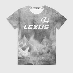 Футболка женская Lexus - grey gradient посередине, цвет: 3D-принт