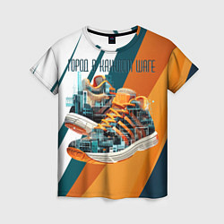 Футболка женская Sneakers, цвет: 3D-принт