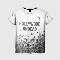 Футболка женская Hollywood Undead - white gradient посередине, цвет: 3D-принт