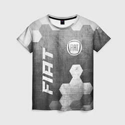 Футболка женская Fiat - grey gradient вертикально, цвет: 3D-принт