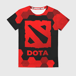 Женская футболка Dota - red gradient