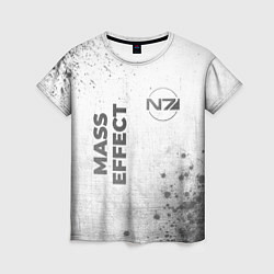 Женская футболка Mass Effect - white gradient вертикально