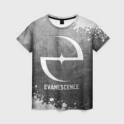 Футболка женская Evanescence - grey gradient, цвет: 3D-принт