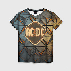 Женская футболка ACDC винтажный логотип