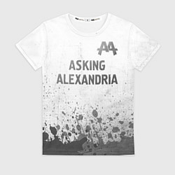 Женская футболка Asking Alexandria - white gradient посередине