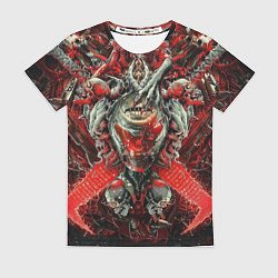 Футболка женская Doom постер к игре, цвет: 3D-принт