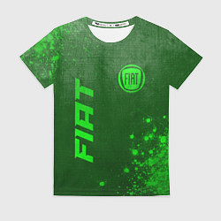 Футболка женская Fiat - green gradient вертикально, цвет: 3D-принт