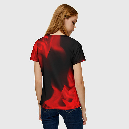 Женская футболка Mini - red gradient / 3D-принт – фото 4
