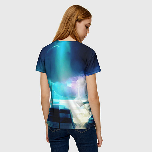 Женская футболка Дымовая партия / 3D-принт – фото 4