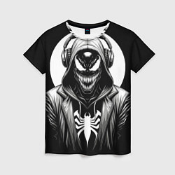 Женская футболка Venom black