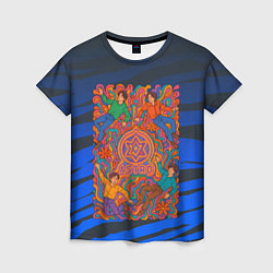 Футболка женская Astro психоделика, цвет: 3D-принт