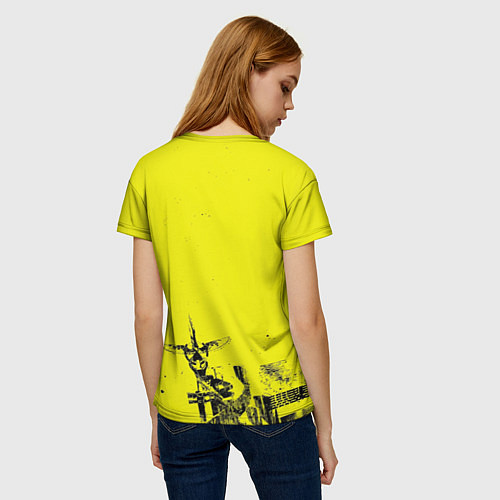 Женская футболка Лазарь аниме обложка / 3D-принт – фото 4