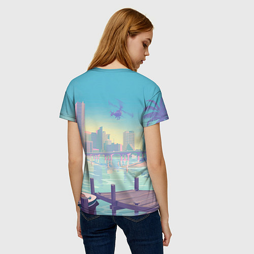 Женская футболка Лусия Каминос и Джейсон Дюваль из Gta 6 / 3D-принт – фото 4