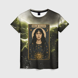 Футболка женская Карта с Билли Айлиш, цвет: 3D-принт