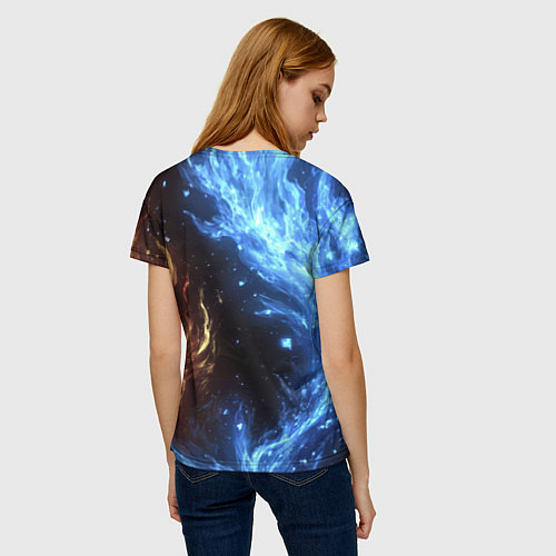 Женская футболка Bones депрессивный стиль / 3D-принт – фото 4