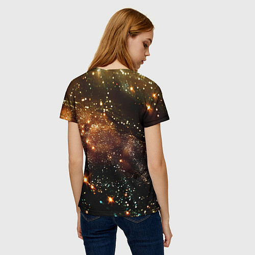 Женская футболка Bones в панаме / 3D-принт – фото 4