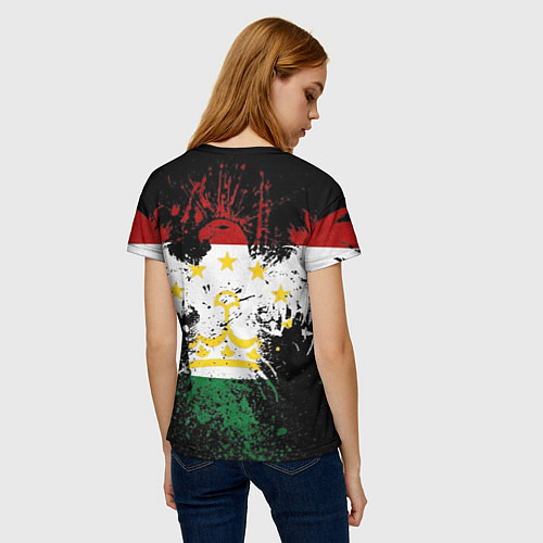 Женская футболка Таджикистан / 3D-принт – фото 4