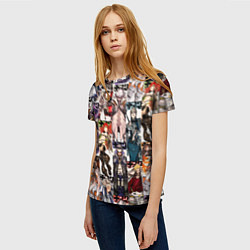 Футболка женская Гачиакута герои, цвет: 3D-принт — фото 2