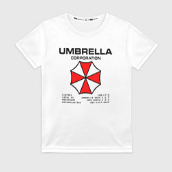 Женская футболка Umbrella protokol - white