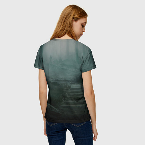 Женская футболка Bones арка из костей / 3D-принт – фото 4