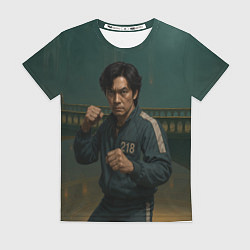 Футболка женская Игрок 218 в боевой стойке, цвет: 3D-принт