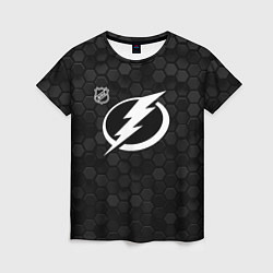 Женская футболка Тампа Бэй Лайтнинг - черные соты