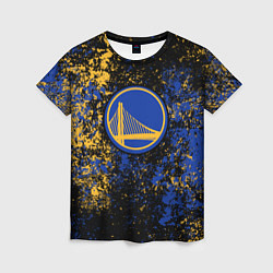 Футболка женская Голден Стэйт Уорриорз - цветовой хаос, цвет: 3D-принт
