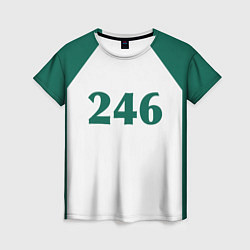 Женская футболка Как в Игре в кальмара у игрока 246