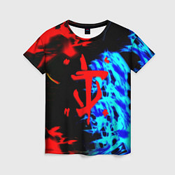 Футболка женская Doom лёд и пламя, цвет: 3D-принт
