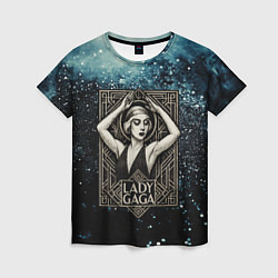 Женская футболка Lady Gaga ретро