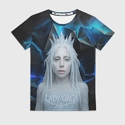 Женская футболка Леди Гага стиль снежной королевы