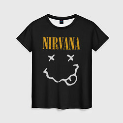Женская футболка Nirvana rock music