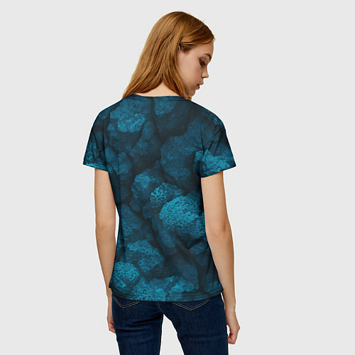 Женская футболка Медведь ВМФ в тельняшке / 3D-принт – фото 4