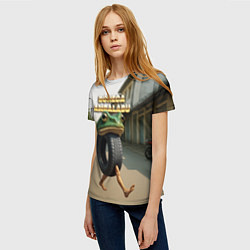 Футболка женская Boneca Ambalabu мем, цвет: 3D-принт — фото 2