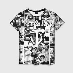 Футболка женская Doom anime black, цвет: 3D-принт