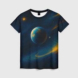 Футболка женская Пространство Вселенной, цвет: 3D-принт