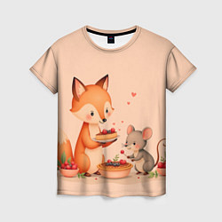 Футболка женская Пироги с лисой, цвет: 3D-принт