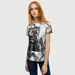 Футболка женская XXXTentacion облокотился об зеркало, цвет: 3D-принт — фото 2