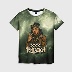 Футболка женская XXXTentacion anime, цвет: 3D-принт