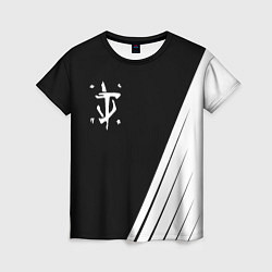 Футболка женская Doom white geometry, цвет: 3D-принт